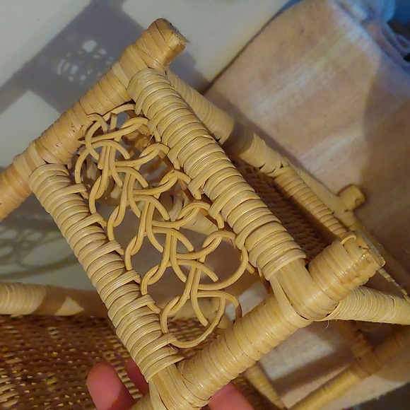 Vintage Boho Wicker Shelf - Picture 6 of 14